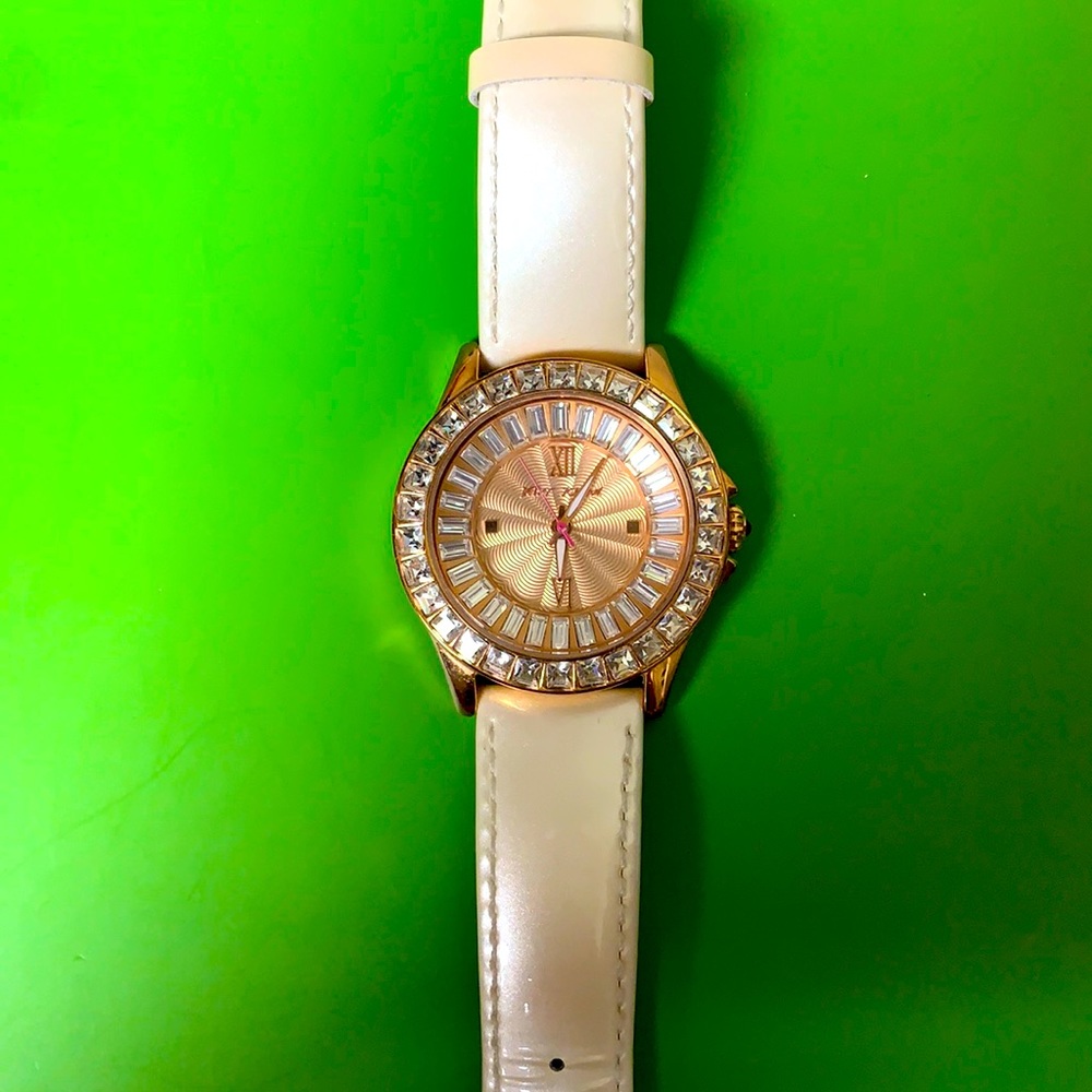 Betsy Johnson rose gold watch